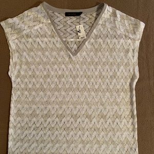 The Limited ivory lace top NWT